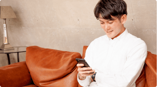 待機している男性